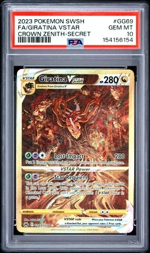Giratina VSTAR *PSA 10* Secret Rare *Crown Zenith* GG69 *2023* Pokemon