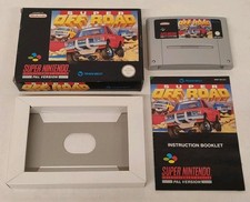 Super Off Road SNES Nintendo Boxed Rare CIB w/ Inserts/ Manual PAL 8/10