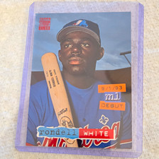 Topps 1994 Stadium Club Rondell White #435 Montreal Expos Rookie Debut Card. rookie card picture