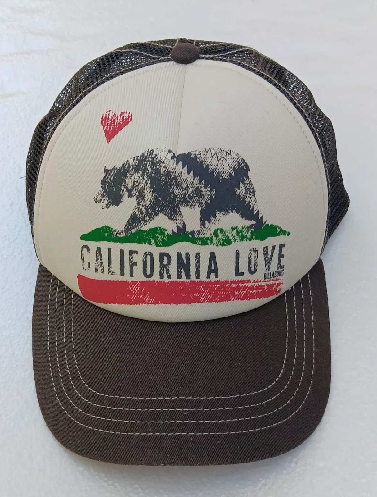 W/black Mesh And Snap Closure