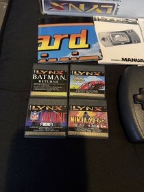 Atari Lynx 2 Console in Box, 4 Games, Manuals, Tested and Fully Working