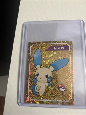 POKEMON Minun Last Evolution Sticker Limited Edition Gold Foil