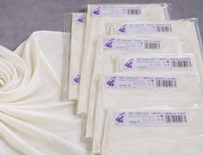 SEIDENTUCH Seidenschal Seidenmalerei 8x Schal 180 x 45cm handrolliert Pongé 08