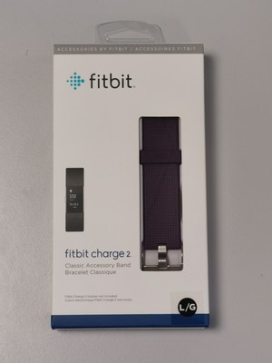 Fitbit Charge 2 Classic Accessory Band, Größe L, pflaume 