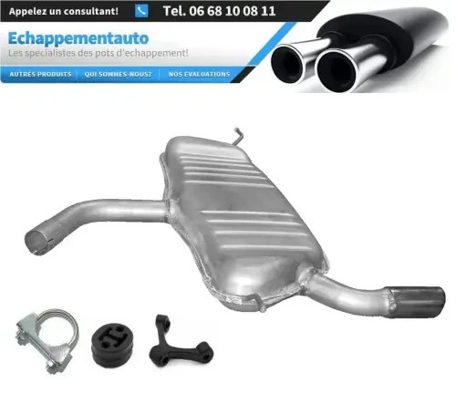 Silencieux arrière échappement VW Golf VI 1.2 TSi 77kW 2009 2010 2011 2012