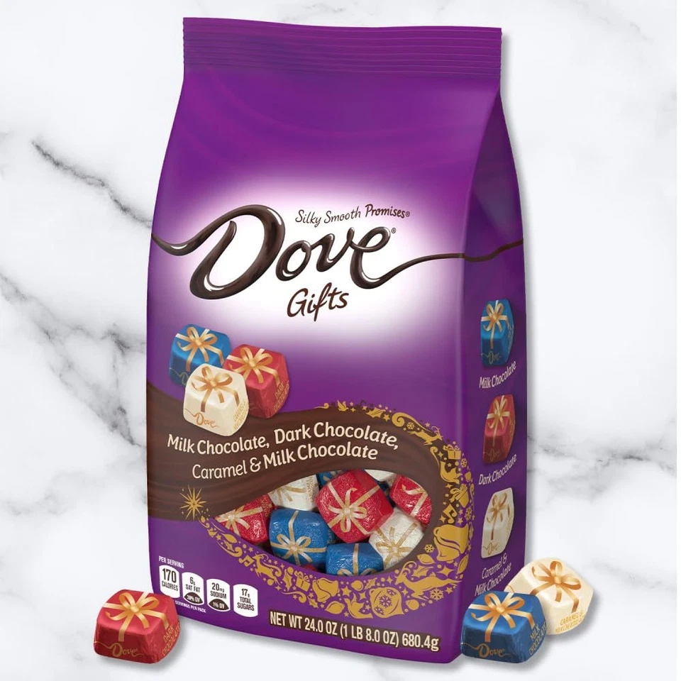 DOVE PROMISES Milk, Dark & Caramel Christmas Candy, Assorted Chocolate Candy Var - Image 4 of 4