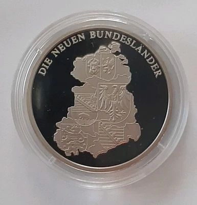 Medaille Geschichte der DDR - Die neuen Bundesländer 2005 - Neusilber PP - Bild 1 von 4