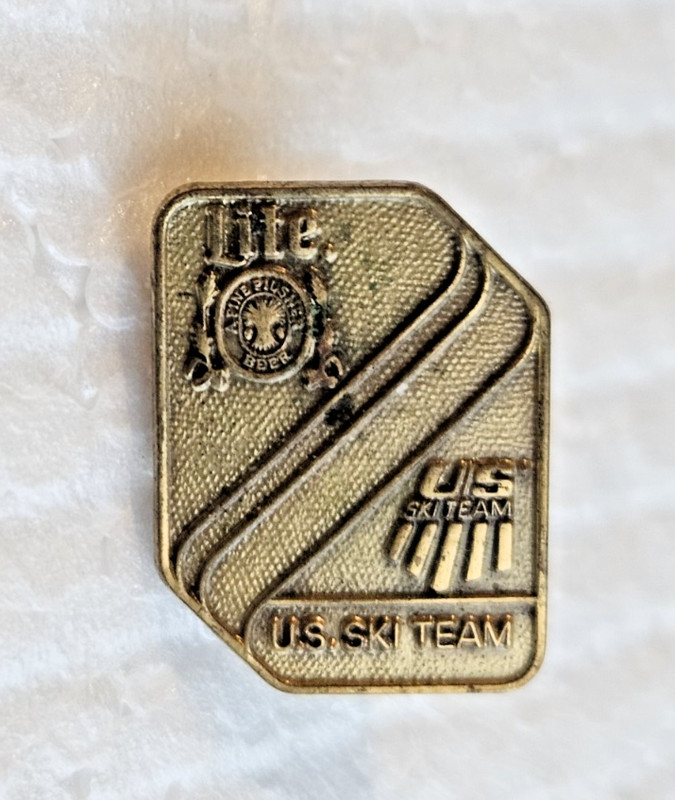 Vintage Miller Lite Beer U.S. Ski Team Lapel Pin