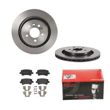BREMBO BREMSSCHEIBEN Ø302MM + BREMSBELÄGE HINTEN FÜR VOLVO V60 I V70 III S80 II 