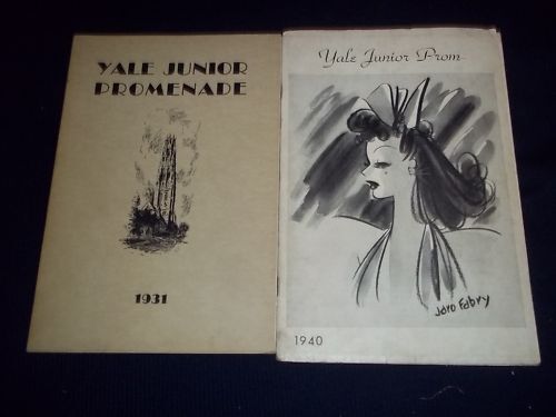 1931-1942 YALE PROM PROGRAM LOT 5 DIFFERENT - GREAT PHOTOS & ADS - O 1656 - Picture 1 of 11