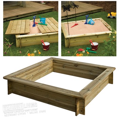 kids sandpit with lid