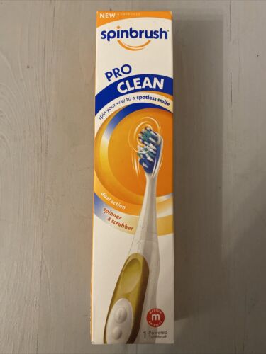 SPINBRUSH BATTERY OPERATED TOOTHBRUSH PRO CLEAN (BRAND NEW)  - Picture 1 of 5