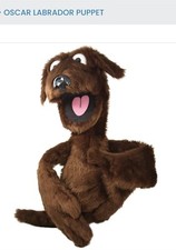 XL Arm Puppet One way uk OSCAR The Dog Large Brown LABRADOR Pro Hand Made In UK