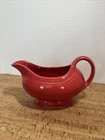 Vintage Fiestaware Red Sauce/Gravy Boat Dish Homer Laughlin USA