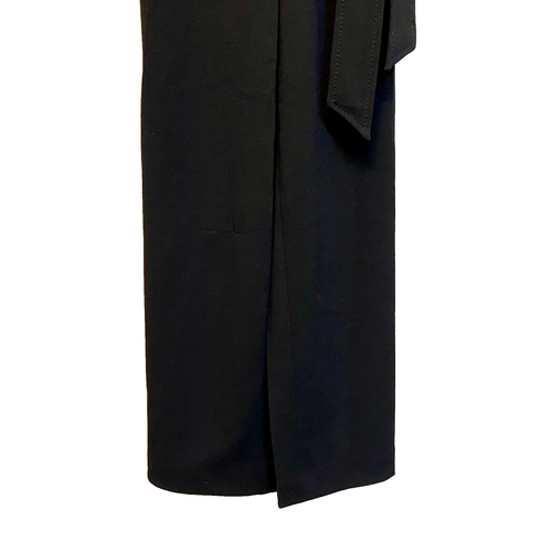 Calvin Klein Women’s 10 Jumpsuit Black Tie Waist V-Neck Sleeveless Wide Leg NWT - Picture 10 of 17