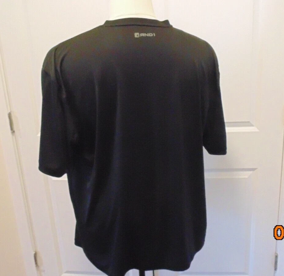 AND1 "The Official Brand for Ballers" SS Shirt -Black w/Gray -Men Size 3XL - Image 4 of 4