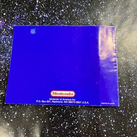 Nintendo NES Cleaning Kit Yellow Instruction Manual Only  1989