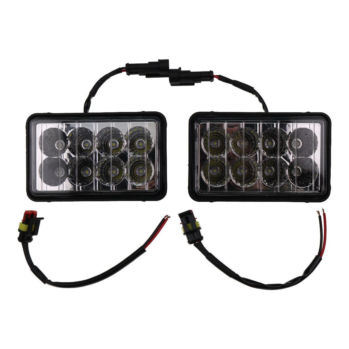 2PCS LED Headlight AT345169 For John Deere Steer Loader 240 250 260 315