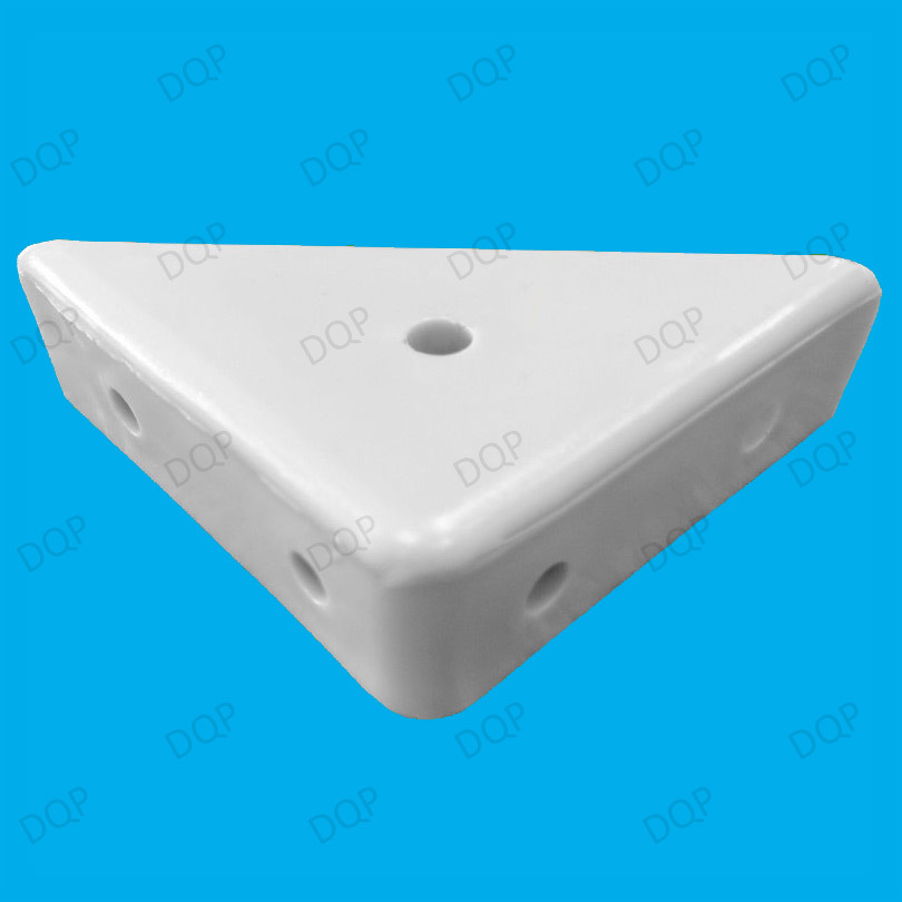 4X 50Mm 2 querres D Angle En Plastique Blanc Avec Renforts Crant s 4x-50mm-2-querres-d-angle-en-plastique-blanc-avec-renforts-crant-s