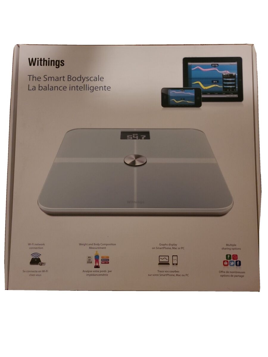 Withings WiFi Body Scale WBS01 - Smart Weighing Scale | eBay Withings WiFi Body Scale WBS01 - Smart Weighing Scale | eBay