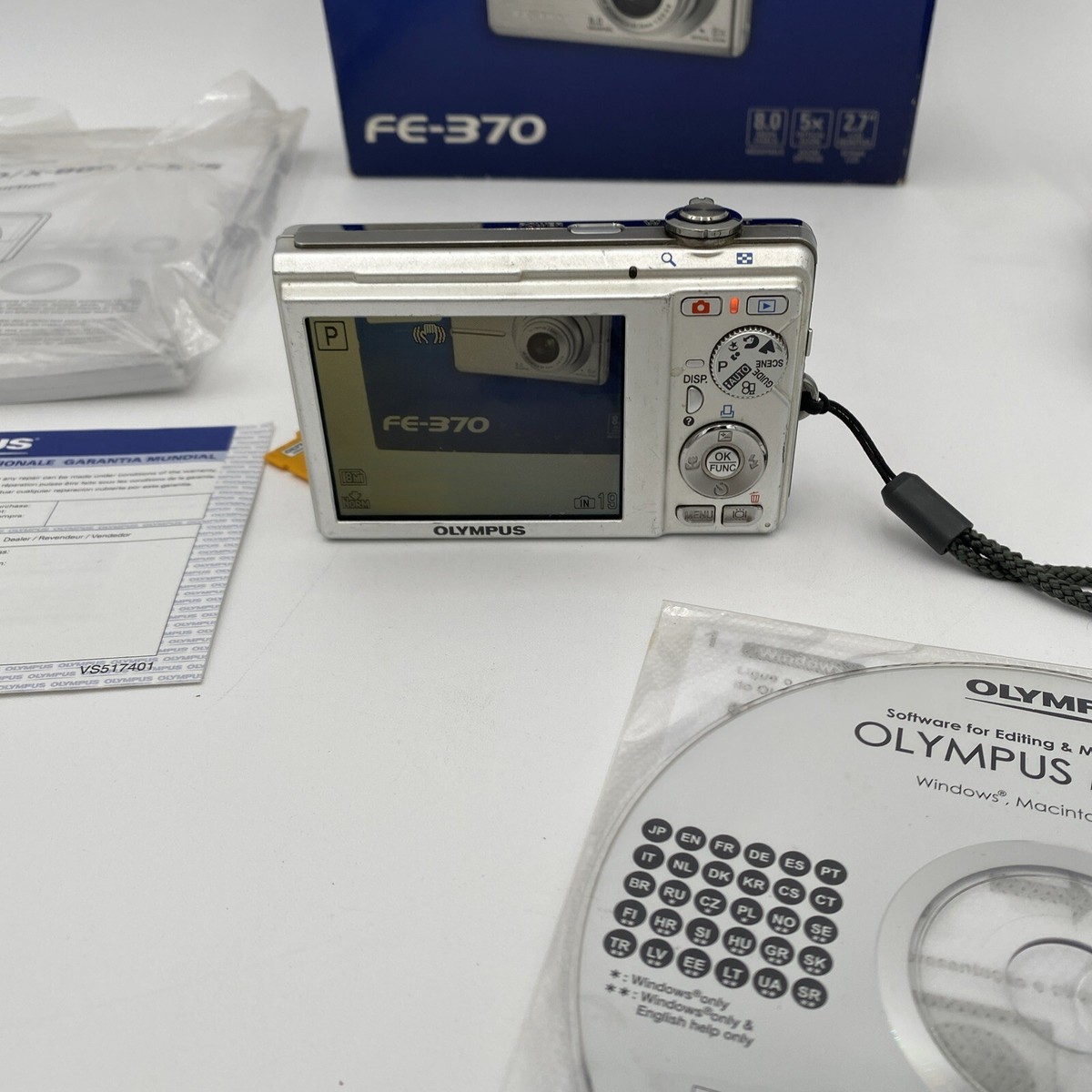 OLYMPUS FE-370 シルバー カメラ オリンパス Olympus FE-370