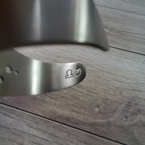 Bracciale Polsino Libra Constellation Metallo Argento Moda Astrologia Bilancia Gioielli - Foto 3 di 10