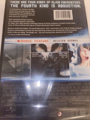 NEW The Fourth Kind DVD 2009 Sci Fi Alien Encounters Horror Milla