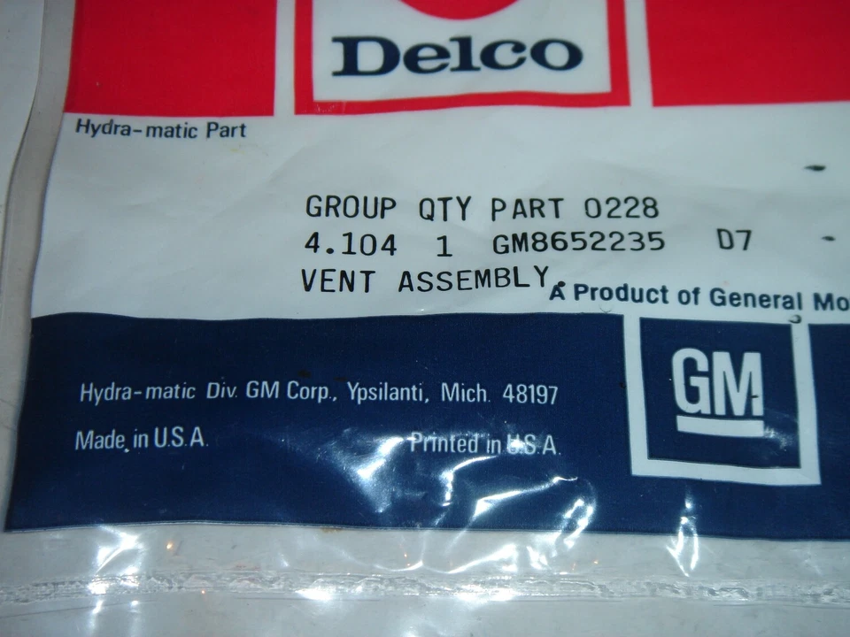 ACDelco GM 8652235 GM Vent Assembly Automatic Made in USA NEW - Image 2 of 4
