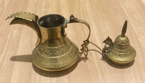 Ornament Brass Vase With Lid (See Description) - Afbeelding 1 van 7
