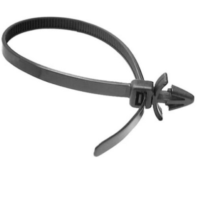 Push Mount Cable Tie For Imports 200mm Length  Bag of 25