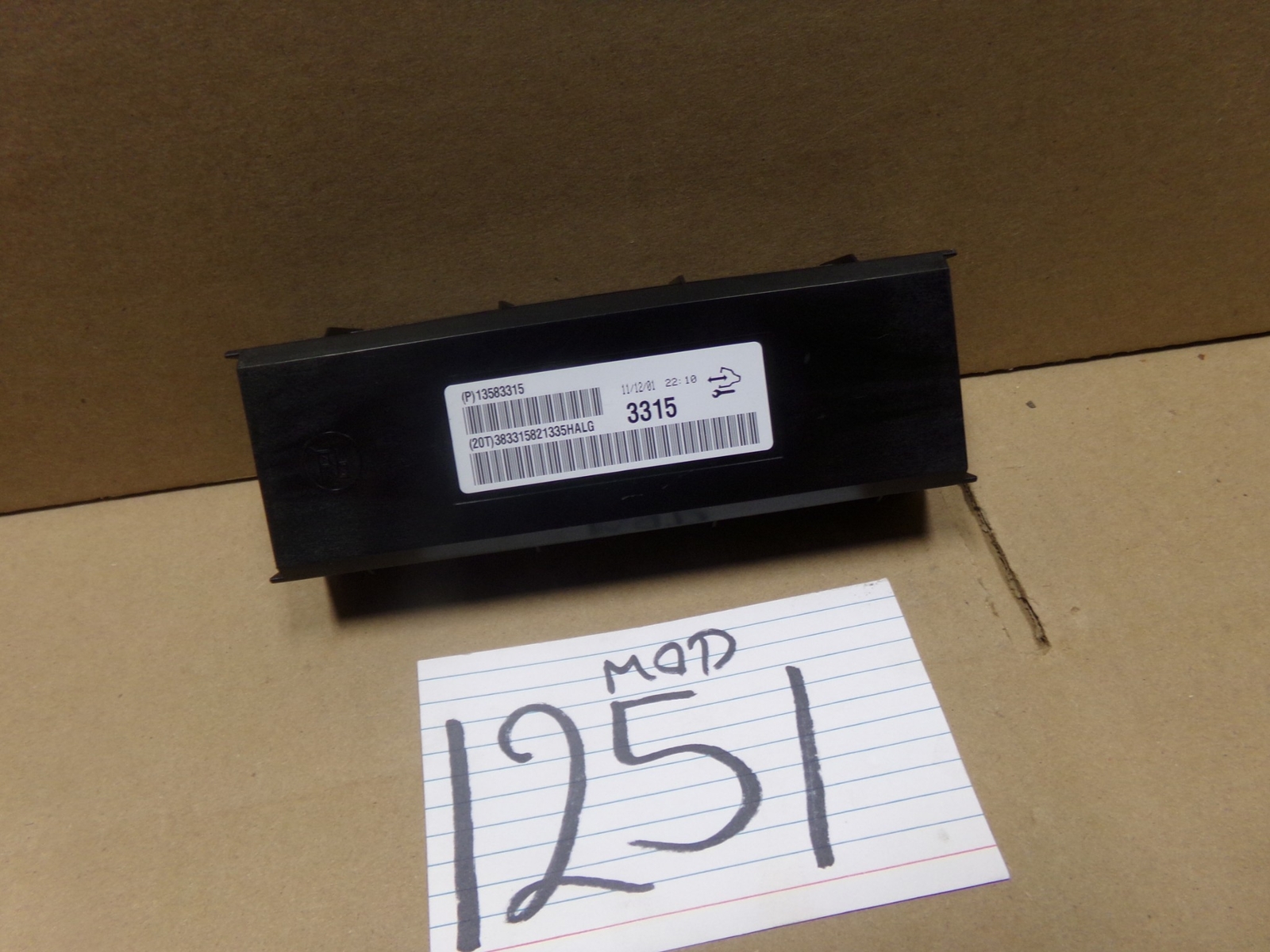 2012 Chevrolet Cruze Used Temperature Control Module #1251-MOD
