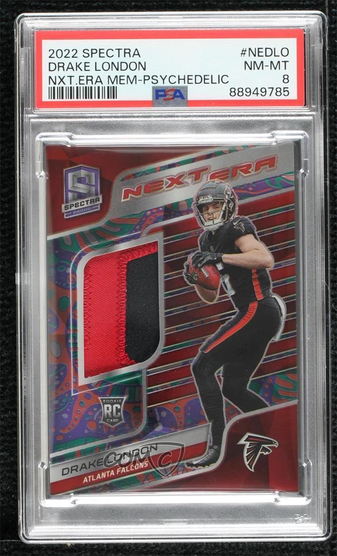 Drake London Panini Spectra Next ERA Memorabilia #NEDLO Psychedelic