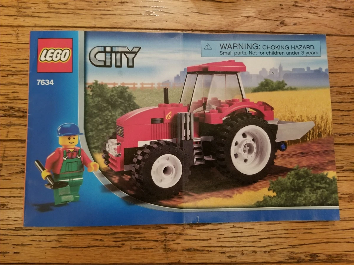 LEGO CITY 7634 Tractor COMPLETE set RARE farmer mini figure instructions farm