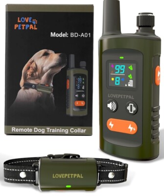 Dog Training Collar with Remote Control, 3500FT Dog Shock Collar for Large  Dogs