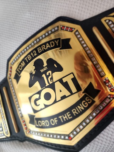 Réplica personalizada de cinturón de campeonato GOAT Tom Brady tb12 - Imagen 4 de 4