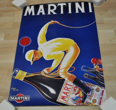 Martini & Rossi Bacardi USA Banner Advertising Poster Tout Poster Jockey