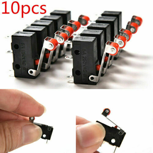 10 X Mikroschalter 5A Micro-Schalter-Taster Microswitch Endschalter Grenztaster - Bild 1 von 12