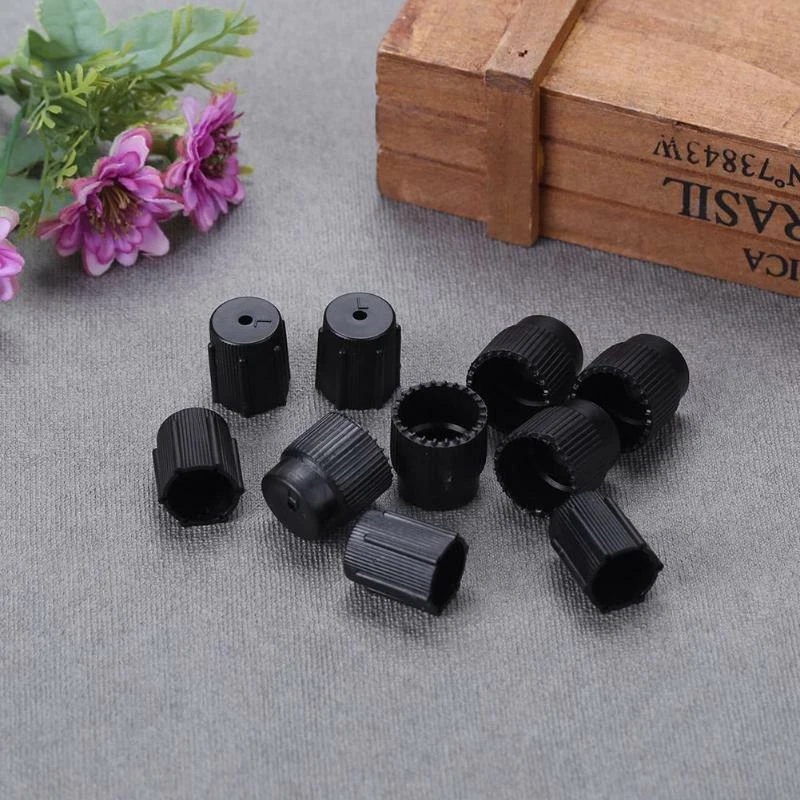 R134a Alto y Bajo Coche Aire Acondicionado Servicio Aire Acondicionado Sistema Carga Puerto Tapas Cubierta Foto 3 de 4