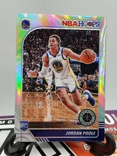 2019-2020 Panini NBA Hoops Premium Stock Jordan Poole Silver Prizm Rookie Card
