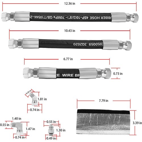 High Pressure Oil Pump HPOP Hoses Lines Set for 19941997 Ford 7.3 L