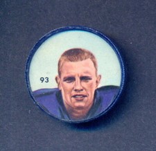 1963 CFL NALLEY'S POTATO FOOTBALL SP COIN 93 JACK DELVEAUX WINNIPEG BLUE BOMBERS