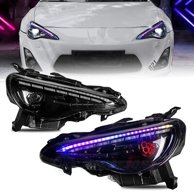 RGB LED Headlights For Toyota 86 Subaru BRZ Scion FR-S 2012-2021 Lamps Animation