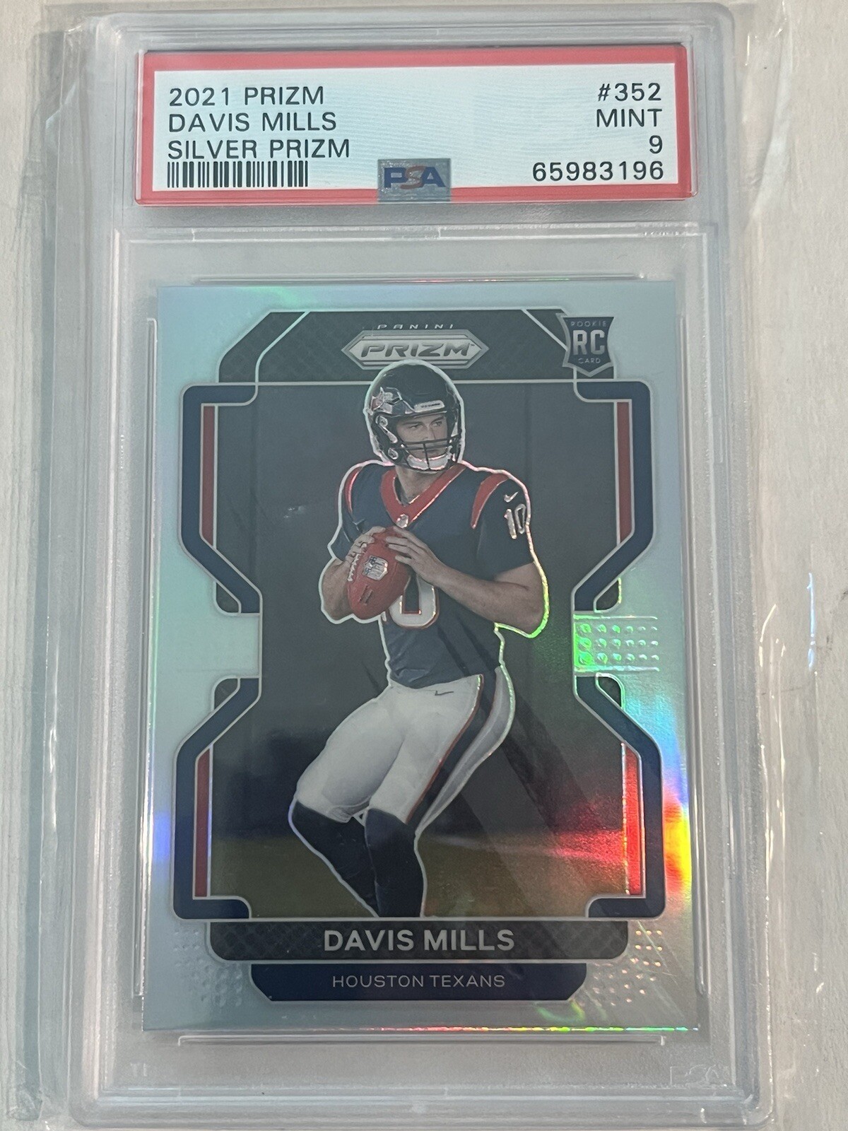2021 Prizm Davis Mills Silver Prizm #352 PSA 9