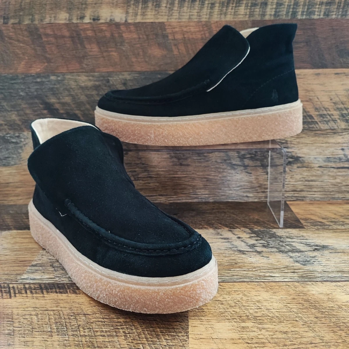 Hush Puppies Shoes in Black with Comfortable Sole and Stylish Design Boys Hush Puppies Jezza 2 Shoes In Black | Soletrader main image 2