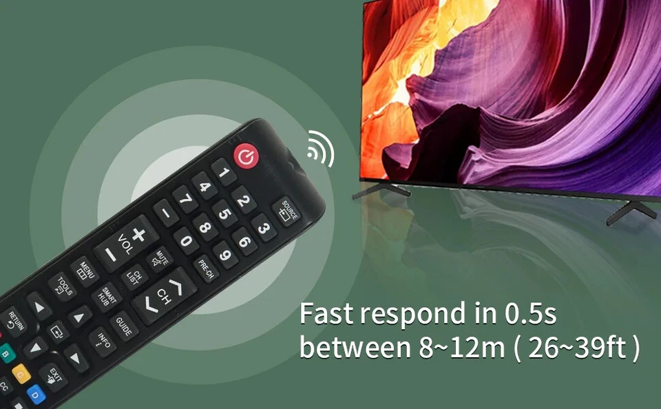 NEW Universal Remote Control for ALL Samsung LCD LED HDTV Smart TVs BN59-01199F - Image 3 of 4