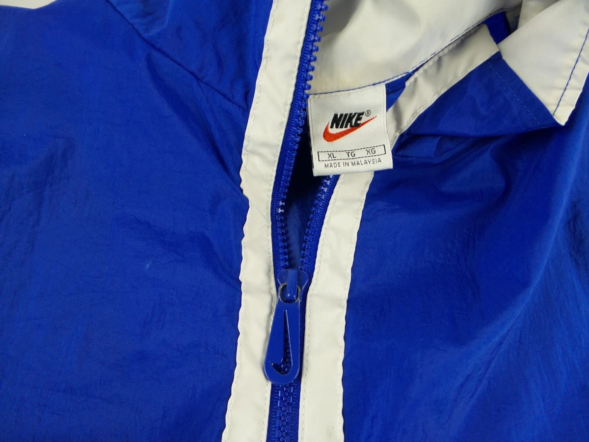 Vintage 90s Nike Swoosh 100% Nylon Pullover Windbreaker Jacket