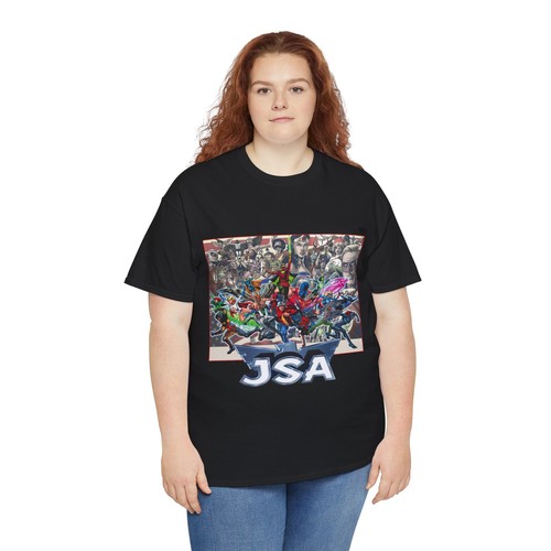 JSA T-Shirt - Dr Fate, Power Girl, Alan Scott, Jade, Mr Terrific, Stargirl - DC - Picture 3 of 65