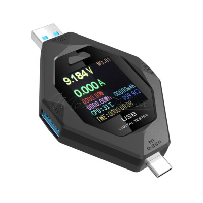 1.44'' USB Type-C Tester Digital Voltage Current Power Meter PD Charging Detector