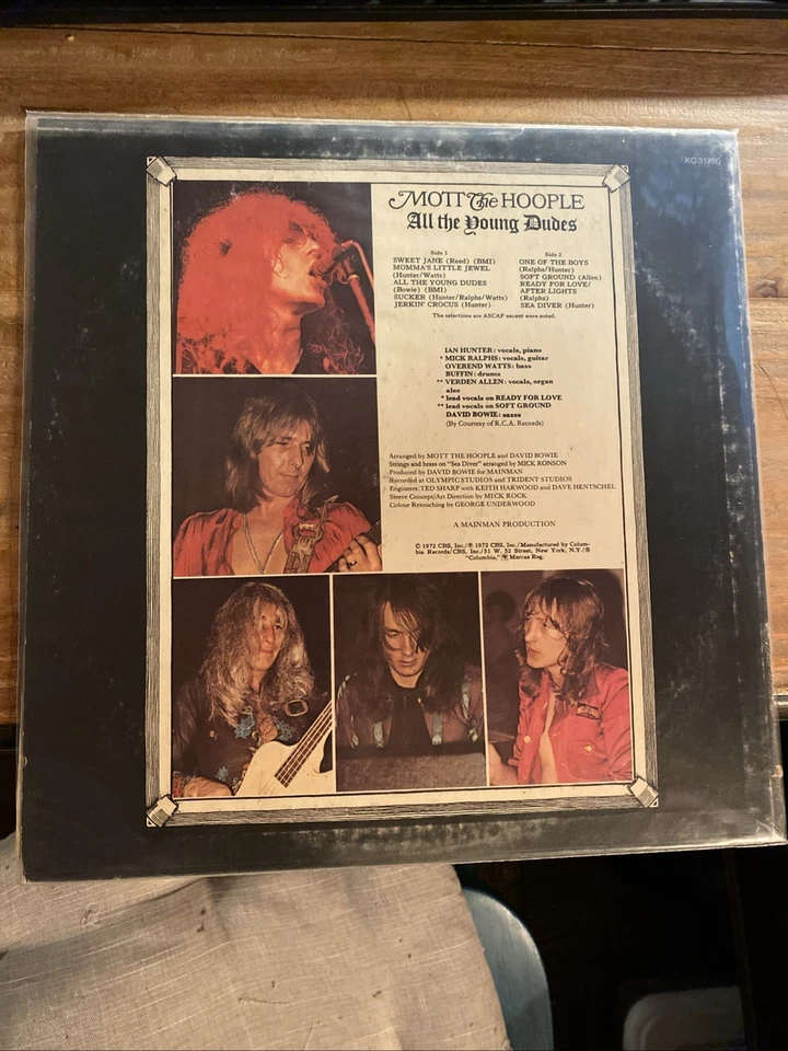 Mott the Hoople - All the Young Dudes - First Pressing LP - 1972 (KC 31750) NICE Foto 2 de 4