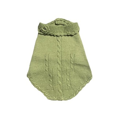Paws Unleashed Dog Cat Sweater Pearls Green Small Large Top